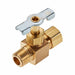 Needle Valve 1/4 in Compressn-Male Pipe
