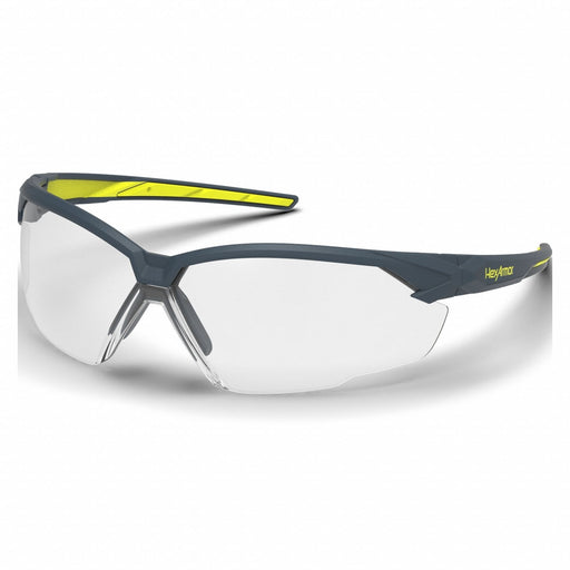 Safety Glasses Gray Arm Clear Lens
