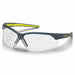 Safety Glasses Gray Arm Clear Lens
