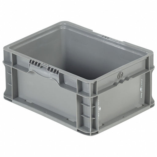 StraightWallTote 12inL 15inW Gray