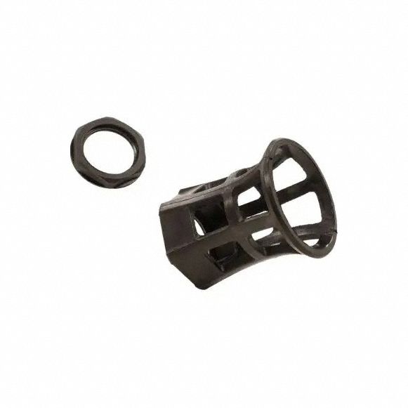 Turboblast nozzle guard and lock ring