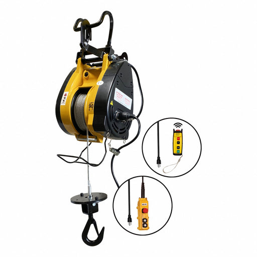 Electric Wire Rope Hoist 37 fpm Yellow