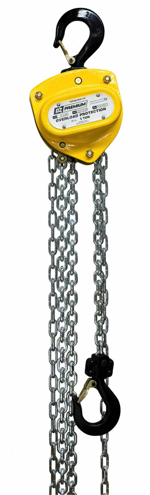 Manual Chain Hoist 50 ft Chain L Yellow