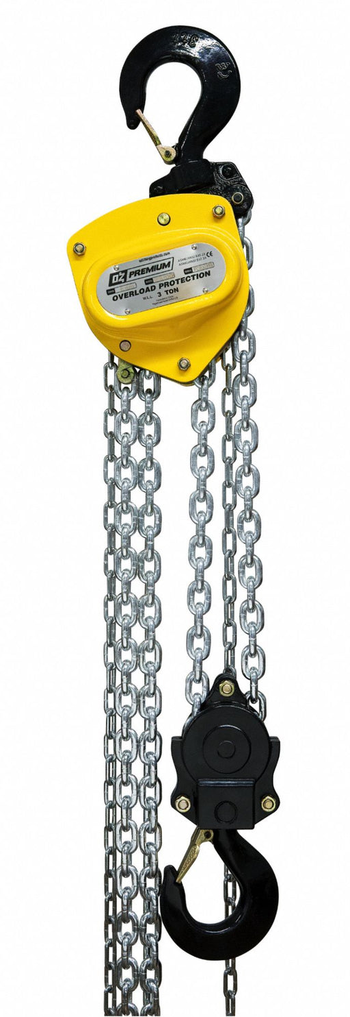 Manual Chain Hoist 50 ft Chain L Yellow