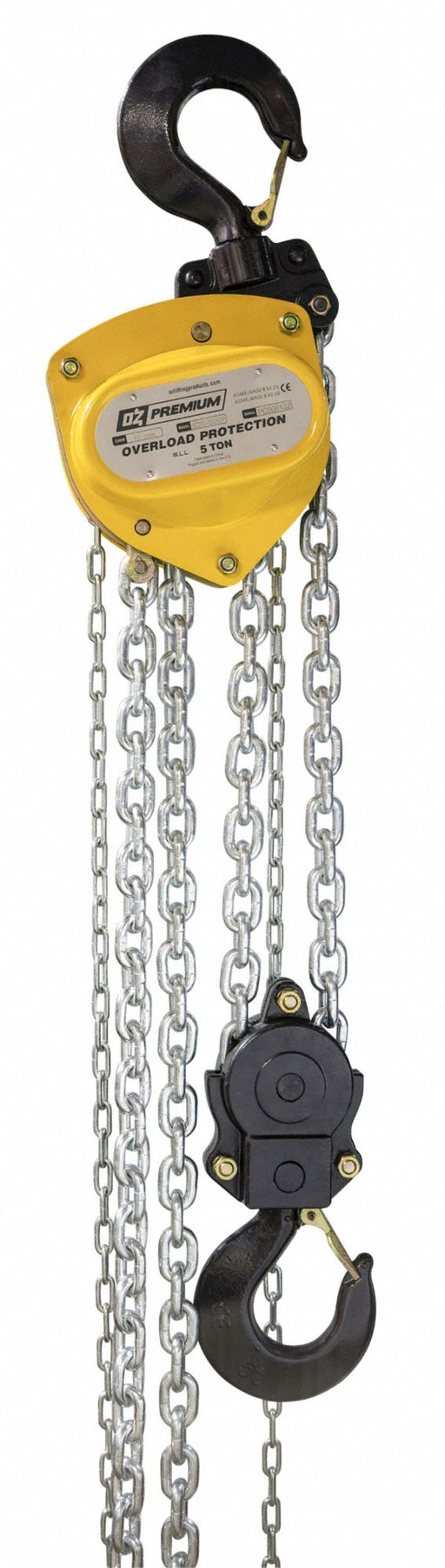 Manual Chain Hoist 40 ft Chain L Yellow