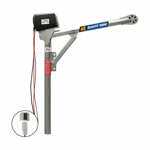 Davit Crane 1000 lb 27.5in to 42in Reach