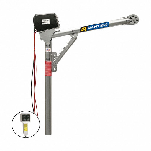 Davit Crane 1000 lb 27.5in to 42in Reach