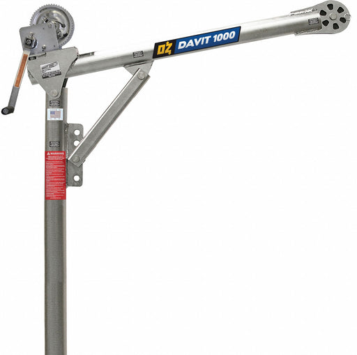 Davit Crane 1000 lb 27.5in to 42in Reach