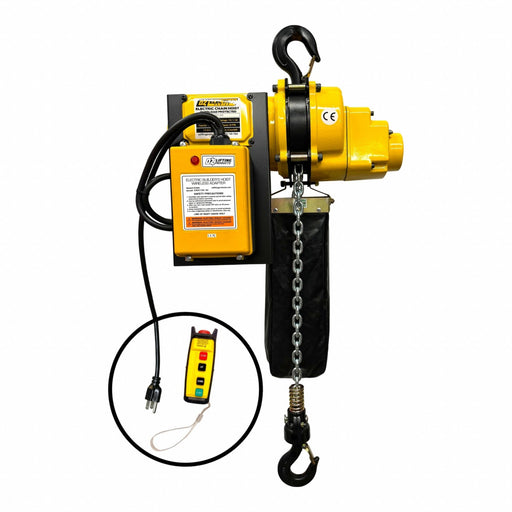 Electric Chain Hoist 20 fpm Yellow