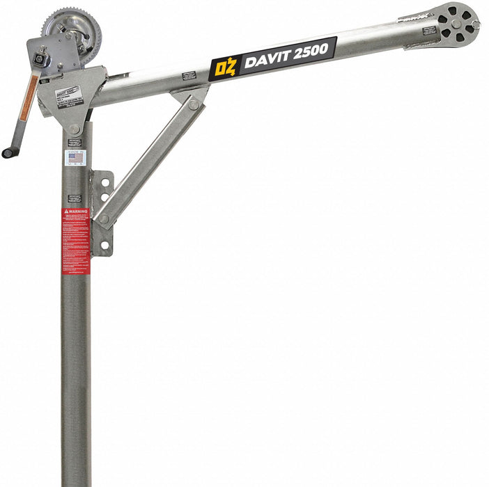Davit Crane 2500 lb 27.5in to 48in Reach