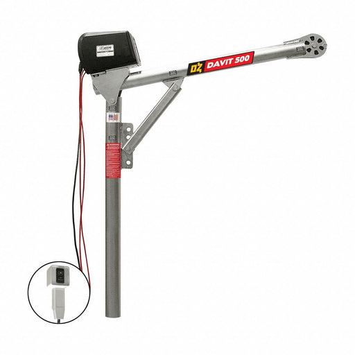 Davit Crane 500 lb 27.5in to 42in Reach