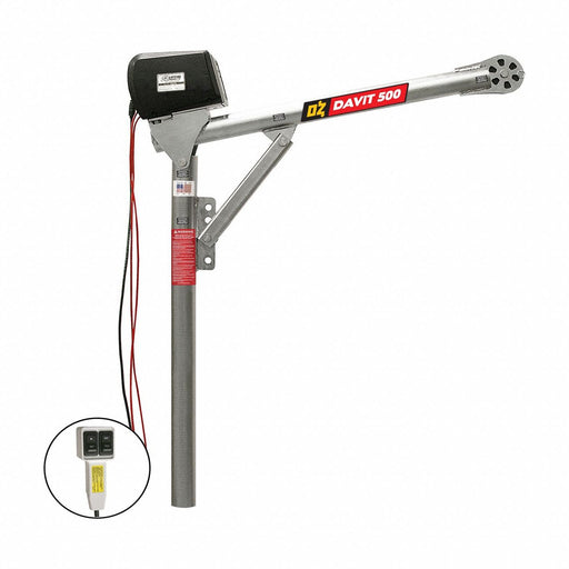 Davit Crane 500 lb 27.5in to 42in Reach