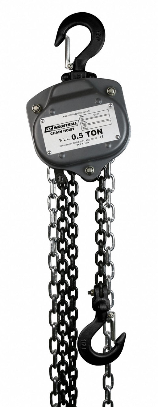 Manual Chain Hoist 30 ft Chain L Gray
