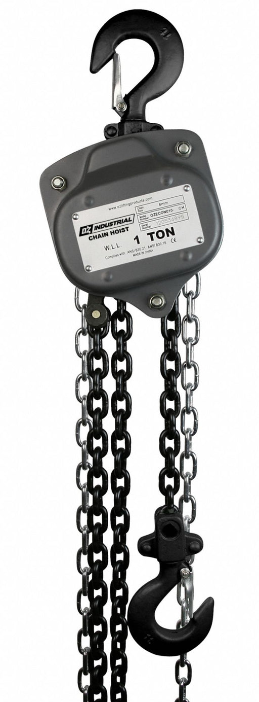 Manual Chain Hoist 40 ft Chain L Gray