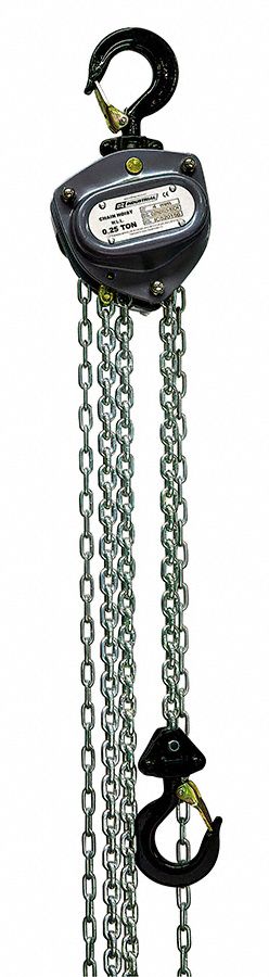 Manual Chain Hoist 20 ft Chain L Gray