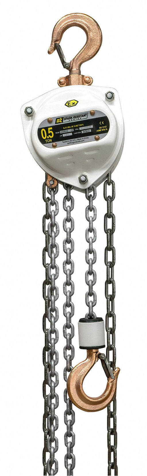 Manual Chain Hoist 40 ft Chain L White