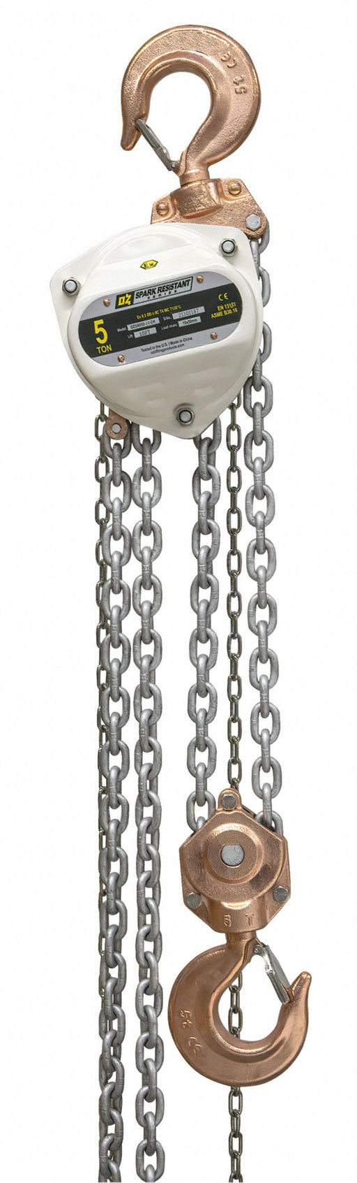 Manual Chain Hoist 50 ft Chain L White