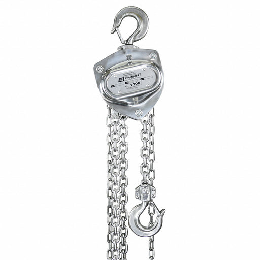 Manual Chain Hoist 50 ft Chain L Silver
