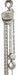 Manual Chain Hoist 50 ft Chain L Silver