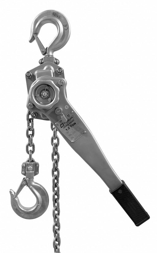 Lever Chain Hoist 10 ft Chain L Silver