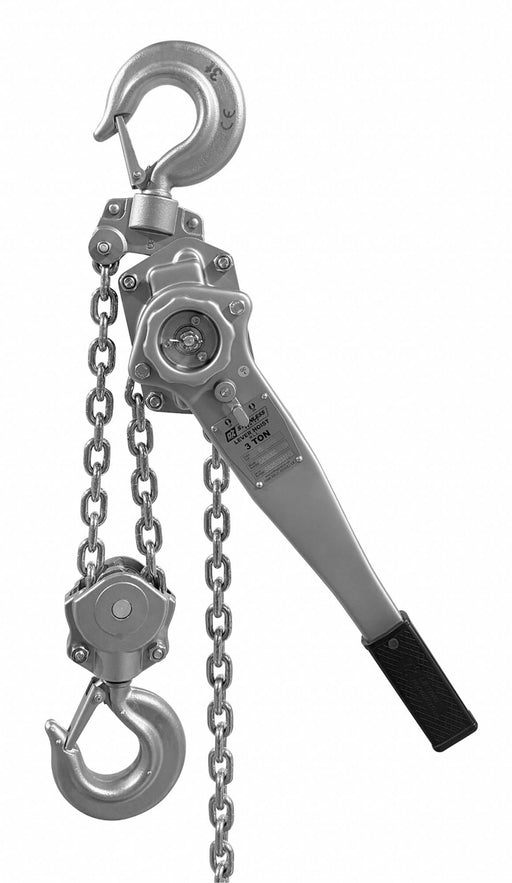 Lever Chain Hoist 10 ft Chain L Silver