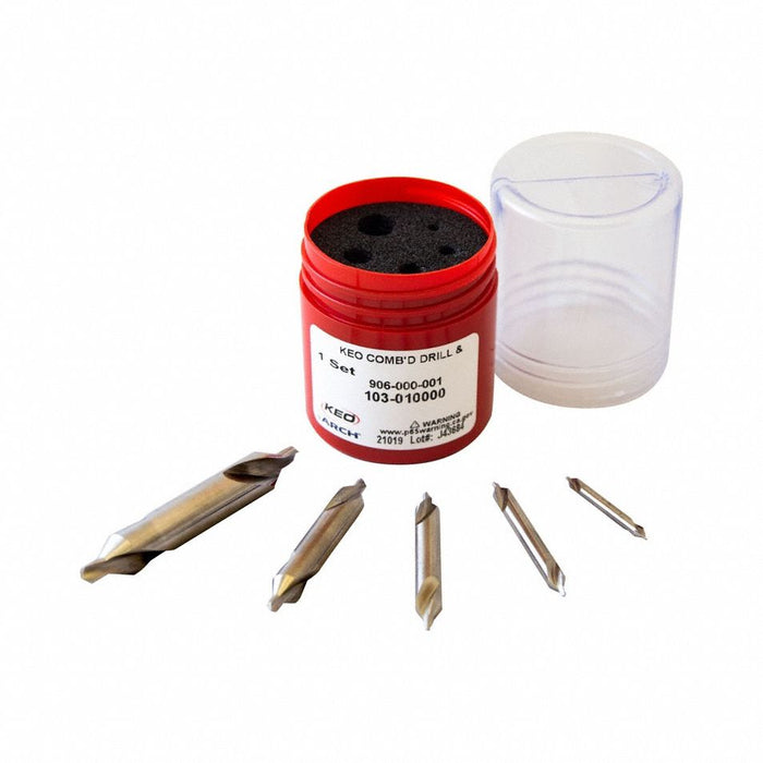 Center Drill Set 118  Plain 5