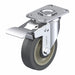 Plate Caster Swivel Rubber 4 11/16 H