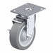 Plate Caster Swivel Rubber 6 1/4 H