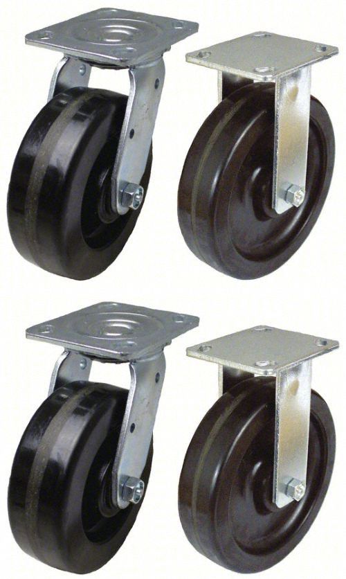 PlateCaster Rigid Swivl Phenolic 5 5/8 H