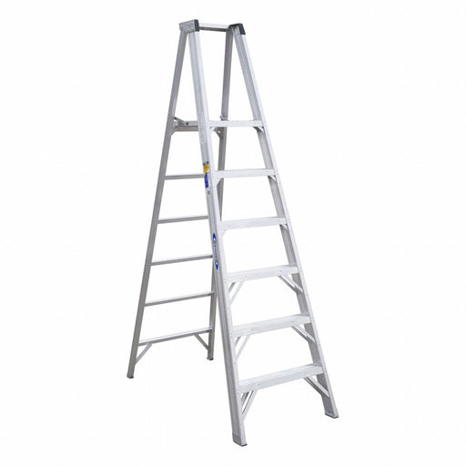 Platform Stepladder 8ft H Aluminum 375lb