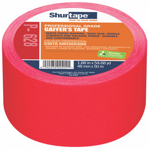 Gaffer sTape Red 54-5/8ydL 1-7/8inW PK24