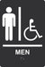 Sign Braille ADA Restroom Accessible