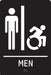 Sign Braille ADA Restroom Accessible
