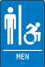 Sign Braille ADA Restroom Accessible