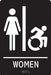 ADA Braile Restroom Sign 9 in x 6 in