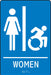 Sign Braille ADA Restroom Accessible