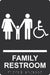 Sign Braille ADA Restroom Accessible