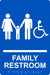 Sign Braille ADA Restroom Accessible