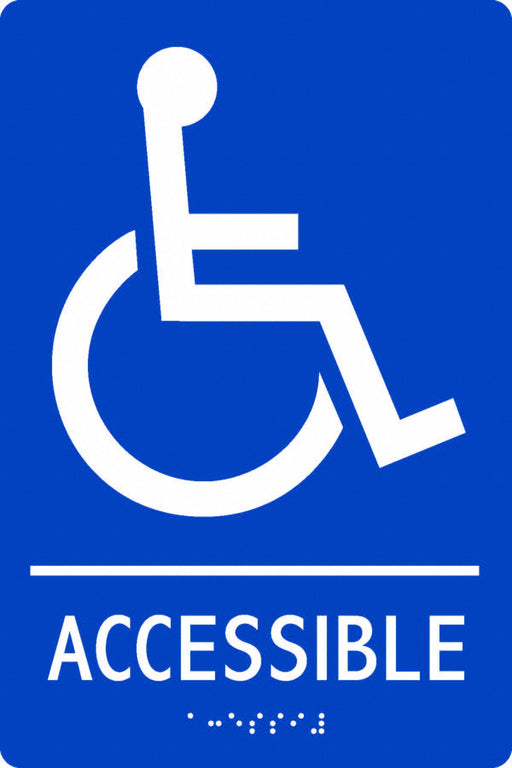Braille ADA Accessible Sign 9 in x 6 in