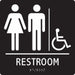 ADA Braile Restroom Sign 8 in x 8 in