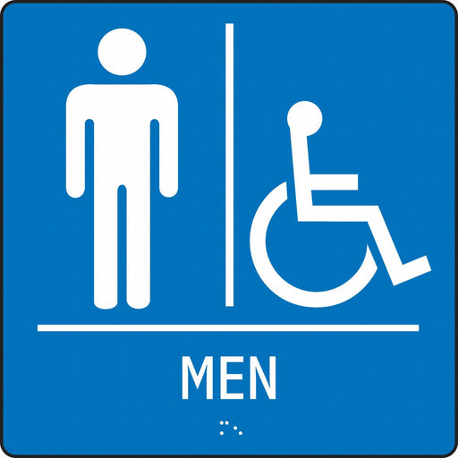 ADA Braile Restroom Sign 8 in x 8 in