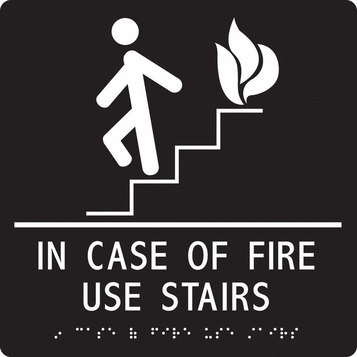Sign Braille ADA Emergency Exit