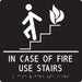 Braille ADA Emergency Exit Sign