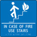 Braille ADA Emergency Exit Sign