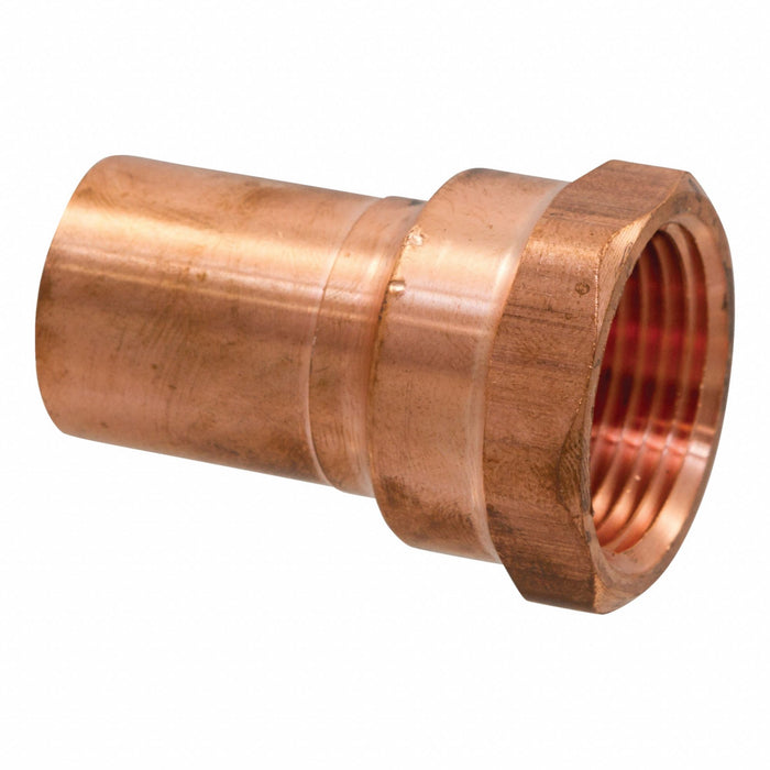 Copper Straight FTG 3/4in FNPT 1/2in