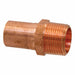 Copper Straight FTG 1/2in MNPT 3/8in