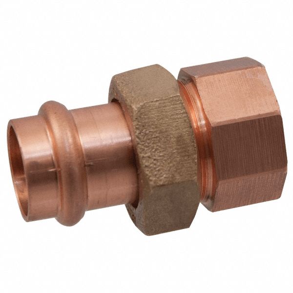 Copper Straight Press-fit FNPT 1 in