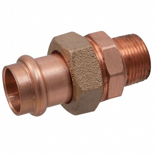 Copper Straight Press-fit MNPT 1/2in