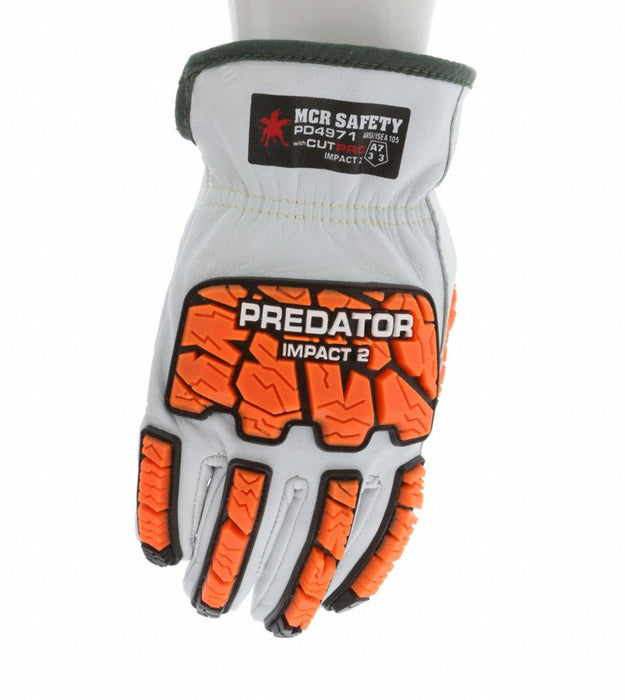 Leather Gloves Drivers Full 10 in L PR