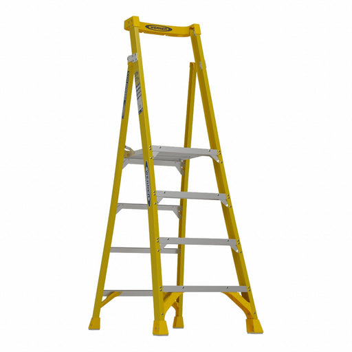 Podium Stepladder 4 ft Fiberglass 375 lb
